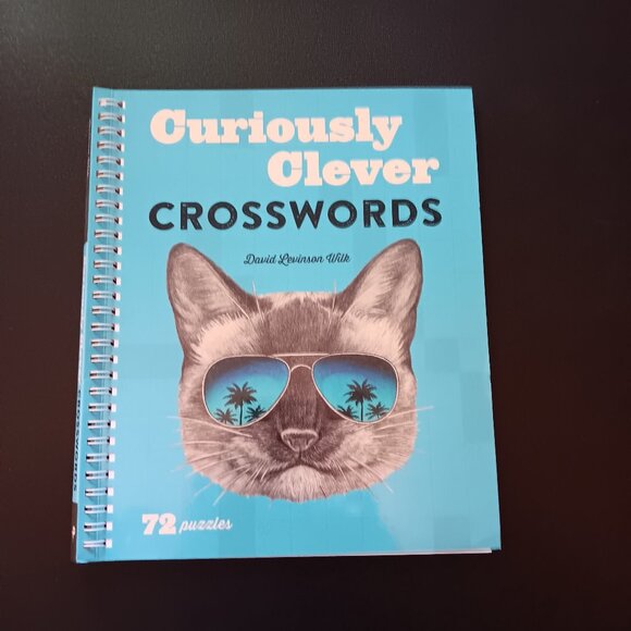 Curiously Clever Crosswords BY David Levinson  Wilk Paperback 72 Puzzles - Picture 1 of 5